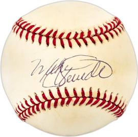 Mike Schmidt Autographed Official NL Baseball Philadelphia Phillies Beckett BAS QR #BL93548
