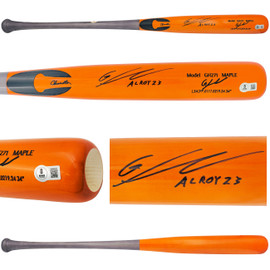 Gunnar Henderson Autographed Orange Chandler Player Model Baseball Bat Baltimore Orioles "AL ROY 23" Beckett BAS Witness Stock #225827