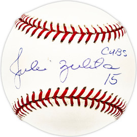 Julio Zuleta Autographed Official MLB Baseball Chicago Cubs "Cubs 15" SKU #226155