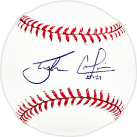 Tyler Colvin Autographed Official MLB Baseball Chicago Cubs, San Francisco Giants SKU #225985