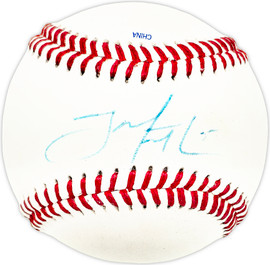 Jeff Mathis Autographed Official League Baseball California Angels SKU #226049