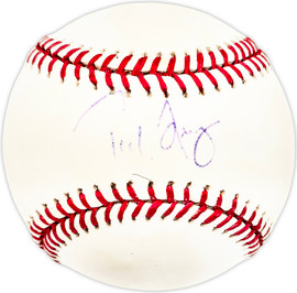 Ted Lilly Autographed Official MLB Baseball Blue Toronto Blue Jays, Chicago Cubs SKU #226062