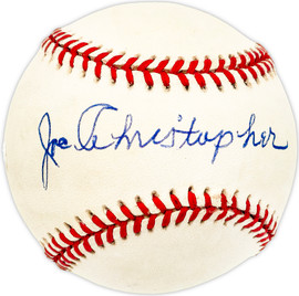 Joe Christopher Autographed Official NL Baseball New York Mets SKU #226185