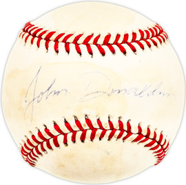 John Donaldson Autographed Official AL Baseball Pilots, KC A's SKU #225973