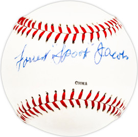 Forrest Spook Jacobs Autographed Official Cooper Baseball Pirates, KC A's SKU #226009