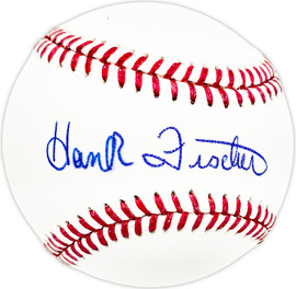 Hank Fischer Autographed Official MLB Baseball Atlanta Braves, Cincinnati Reds SKU #226072