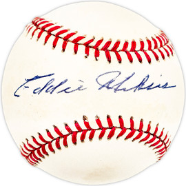 Eddie Miksis Autographed Official AL Baseball Chicago Cubs, Los Angeles Dodgers SKU #225956