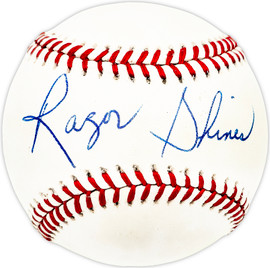 Razor Shines Autographed Official NL Baseball Montreal Expos SKU #226118
