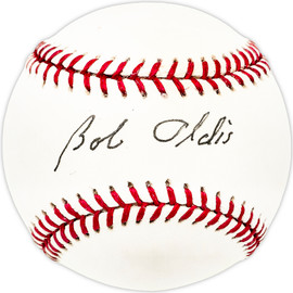 Bob Oldis Autographed Official NL Baseball Pittsburgh Pirates SKU #226169