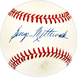George Mitterwald Autographed Official AL Baseball Minnesota Twins, Chicago Cubs SKU #226209