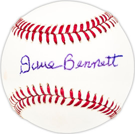Dave Bennett Autographed Official MLB Baseball Philadelphia Phillies Beckett BAS QR #BM25016
