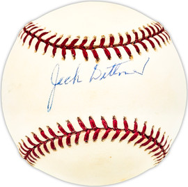 Jack Dittmer Autographed Official NL Baseball Milwaukee Braves Beckett BAS QR #BM25173