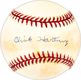 Clint Hartung Autographed Official NL Baseball New York Giants Beckett BAS QR #BM25270
