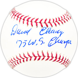Darrel Chaney Autographed Official MLB Baseball Cincinnati Reds "75 WS Champs" Beckett BAS QR #BM25426