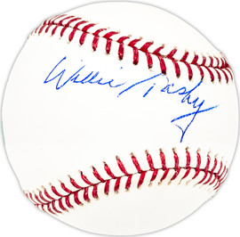 Willie Tasby Autographed Official MLB Baseball Baltimore Orioles, Boston Red Sox Beckett BAS QR #BM25554