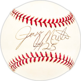 Jerry Martin Autographed Official NL Baseball Philadelphia Phillies, Chicago Cubs Beckett BAS QR #BM25797