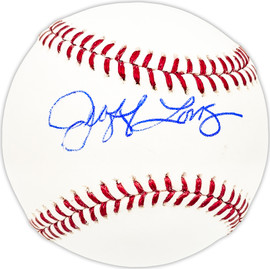Jeoff Long Autographed Official MLB Baseball St. Louis Cardinals Beckett BAS QR #BM25251
