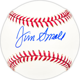 Jim Small Autographed Official MLB Baseball Detroit Tigers Beckett BAS QR #BM25453