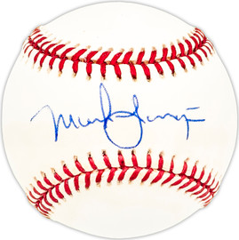 Mark Langston Autographed Official AL Baseball Los Angeles Angels, Seattle Mariners Beckett BAS QR #BM25654