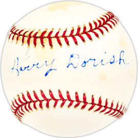 Harry Dorish Autographed Official AL Baseball Chicago White Sox Beckett BAS QR #BM25733