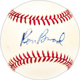 Ron Brand Autographed Official NL Baseball Astros, Expos Beckett BAS QR #BM25820