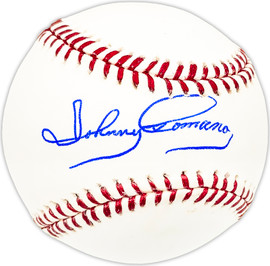 Johnny Romano Autographed Official MLB Baseball Cleveland Indians, Chicago White Sox Beckett BAS QR #BM25279