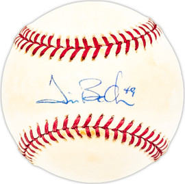 Tim Belcher Autographed Official NL Baseball Los Angeles Dodgers Beckett BAS QR #BM25788