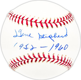 Gene Stephens Autographed Official MLB Baseball Boston Red Sox, Baltimore Orioles "1952-60" Beckett BAS QR #BM25115