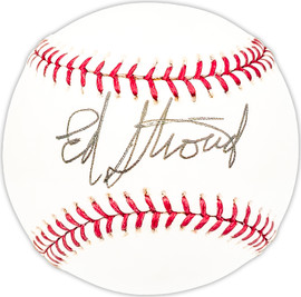 Ed Stroud Autographed Official MLB Baseball Chicago White Sox Beckett BAS QR #BM25363