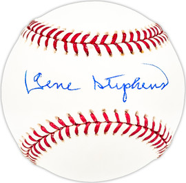 Gene Stephens Autographed Official MLB Baseball Boston Red Sox, Baltimore Orioles Beckett BAS QR #BM25524