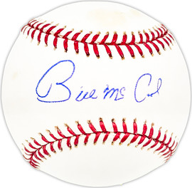 Bill McCool Autographed Official MLB Baseball St. Louis Cardinals, San Diego Padres Beckett BAS QR #BM25551