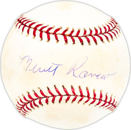 Merritt Ranew Autographed Official MLB Baseball Chicago Cubs, Atlanta Braves Beckett BAS QR #BM25639