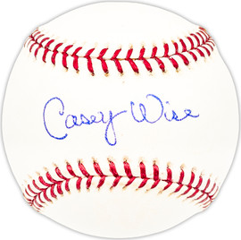 Casey Wise Autographed Official MLB Baseball Chicago Cubs, Atlanta Braves Beckett BAS QR #BM25335