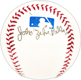 John "Zeke" Bella Autographed Official MLB Baseball New York Yankees Beckett BAS QR #BM25716