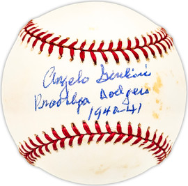 Angelo Giuliani Autographed Official NL Baseball Brooklyn Dodgers "Brooklyn Dodgers 1940-41" Beckett BAS QR #BM25074