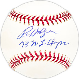 Ron Hodges Autographed Official MLB Baseball New York Mets "73 NL Champs" Beckett BAS QR #BM25694