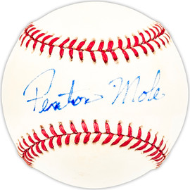 Fenton Mole Autographed Official AL Baseball New York Yankees Beckett BAS QR #BM25320
