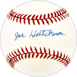 Joe Hutcheson Autographed Official NL Baseball Brooklyn Dodgers Beckett BAS QR #BM25146