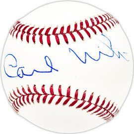 Carl Miles Autographed Official MLB Baseball Philadelphia A's Beckett BAS QR #BM25219