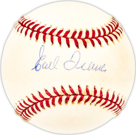 Earl Francis Autographed Official NL Baseball Pittsburgh Pirates, St. Louis Cardinals Beckett BAS QR #BM25414