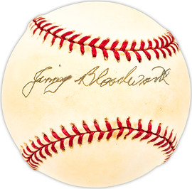 Jimmy Bloodworth Autographed Official NL Baseball Philadelphia Phillies Beckett BAS QR #BM25201