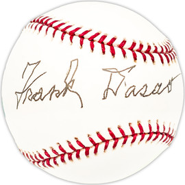 Frank Dasso Autographed Official MLB Baseball Cincinnati Reds Beckett BAS QR #BM25296