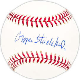 George Strickland Autographed Official MLB Baseball Pittsburgh Pirates, Cleveland Indians Beckett BAS QR #BM25411