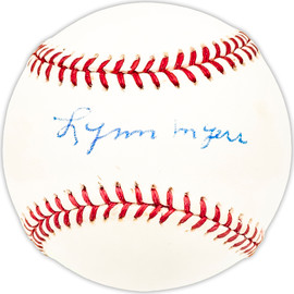 Lynn Myers Autographed Official NL Baseball St. Louis Cardinals Beckett BAS QR #BM25442