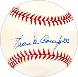 Frank Campos Autographed Official AL Baseball Washington Senators Beckett BAS QR #BM25573