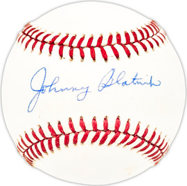 Johnny Blatnik Autographed Official NL Baseball Philadelphia Phillies Beckett BAS QR #BM25847