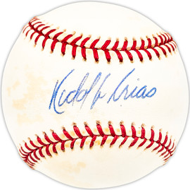 Rodolfo Arias Autographed Official AL Baseball Chicago White Sox Beckett BAS QR #BM25102