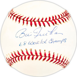 Bill Freehan Autographed Official AL Baseball Detroit Tigers "68 World Champs" Beckett BAS QR #BM25005