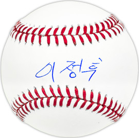 Jung Hoo Lee Autographed Official MLB Baseball San Francisco Giants Signed In Korean Beckett BAS Witness Stock #227318