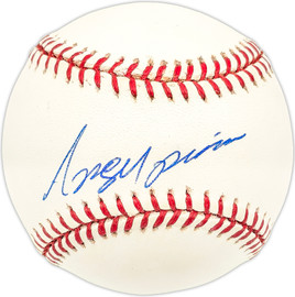 Angel Pena Autographed Official NL Baseball Los Angeles Dodgers SKU #227649